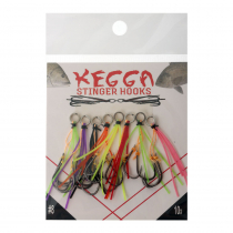 Kegga Stinger Assist Hooks #8 Qty 8 Mixed