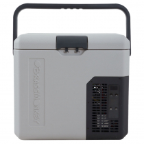 Brass Monkey Portable Fridge/Freezer 18L with Battery Compartment Grey/Dark Grey