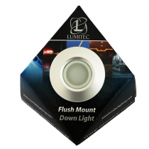Lumitec Orbit LED Flush Mount Down Light Brushed Finish White 160lm