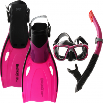 Bestway Inspira Pro Mask Snorkel and Fin Set Pink S-M / US5.5-8