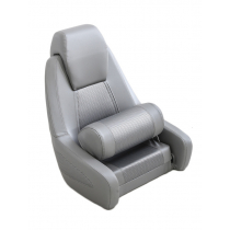 BLA High Back Captain's Seat Pewter with Dark Silver Trim