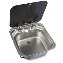 Dometic VA8006 Stainless Steel Square Sink with DM-WT02 Tap and Lid