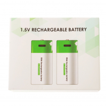 USB Rechargeable Lithium C Battery 1.5V 2-Pack
