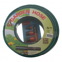 Flexible Garden Hose with Spray Nozzle 40m