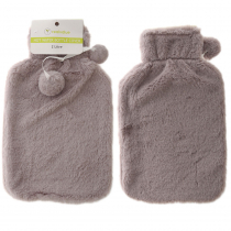 Real Value Hot Water Bottle Cover 2L Grey