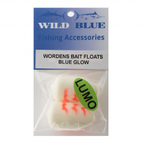 Wild Blue Tackle Wordens Blue Glow Float Qty 2