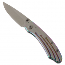 Folding Pocket Knife with Stainless Steel Handle