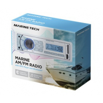 GME AM/FM Marine Radio w/ Bluetooth, Black - GR300BTB