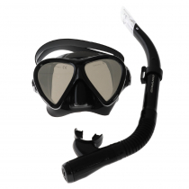 Mirage Eclipse Adult Mask and Snorkel Set Black