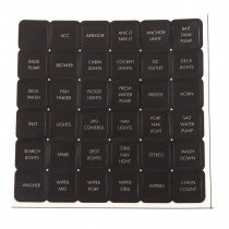 Connex Marine Switch Panel Sticker Labels Set 1