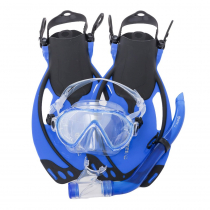 Mares Seahorse Allegra Kids Snorkel and Fins Set Blue S/M