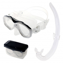 Scubapro Flux Seac Liquid Mask and Snorkel Set White