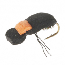Manic Tackle Project Black Foam Beetle Dry Fly #14
