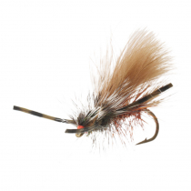 Manic Tackle Project Bum Fluff Stimi Dry Fly Peacock #10