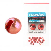 HANAK Competition METALLIC+ Tungsten Beads Red Qty 20