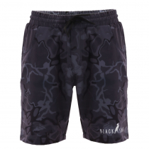 Black Shag Quick-Dry Stretch Mens Board Shorts Black Camo