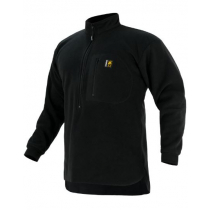 Swazi Polar Fleece Mens Bush Shirt Black