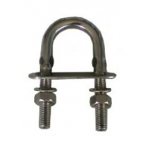 Cleveco Stainless Steel U-Bolt with Nuts and Plate 10x90mm