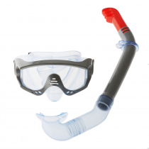 Hydro-Swim Secret Bay Youth Dive Mask and Snorkel Set Grey