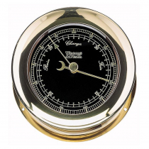 Weems & Plath Atlantis Premiere Barometer Black Dial/Gold Scale