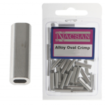 Nacsan Alloy Oval Crimp Sleeves Bulk Pack Qty 70