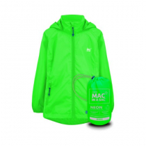 Mac in a Sac Mini Neon 2 Packable Jacket Neon Green 11-13Yr