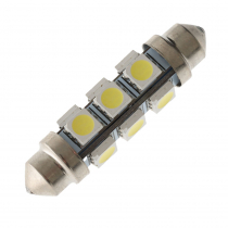 LED Festoon Bulb Cool White 44mm 100LM 12VDC