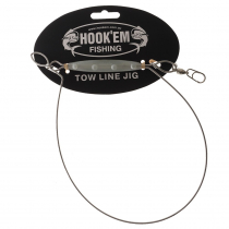 Hook'em Stainless Troll Towline with Glow Keel 40cm