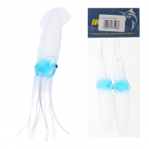 Holiday Lumo Squid Lure Light Blue Qty 2