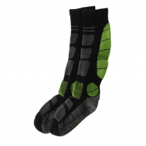 Black Shag Merino Ski Socks M