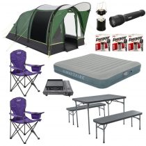 Kampa Brean 4 Person Air Tent Camping Package