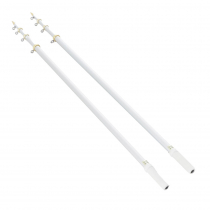 TACO Marine Aluminium Telescopic Outriggers Pair 15ft/4.6m Silver/Gold