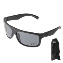 Dirty Dog Anvil Polarised Sunglasses Black Frame Grey Lens