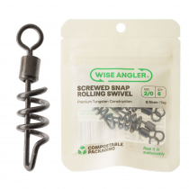 Wise Angler Screwed Snap Rolling Swivel 2/0 Qty 6