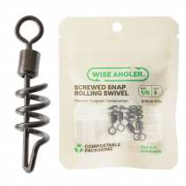 Wise Angler Screwed Snap Rolling Swivel 1/0 Qty 6