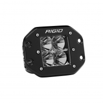 Rigid D-Series Pro Floodlight Flush Mount Black 1 Light