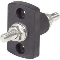 Blue Sea Terminal Feed Through Connector - 5/16in-18 Studs (Black)