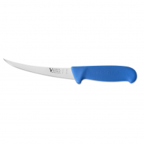Victory Flex Narrow Curved Boning Knife Blue Handle 15cm