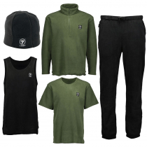 Line 7 Recycled Polyester Mens 5 Piece Fleece Clothing Pack Black/Green
