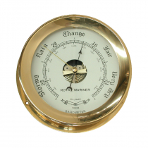 Marine Town Brass Barometer Plain 116mm Base