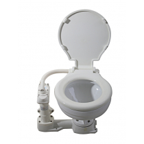 Manual Marine Toilet with Plastic Seat and Cover