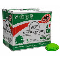 Euro Target Clay Targets ECO+ ISSF Trap Green Qty 150