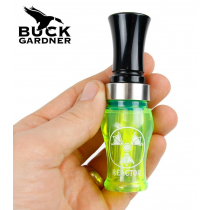 Buck Gardner Acrylic Reactor Double Reed Duck Call Fluro Green/Black