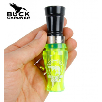 Buck Gardner Acrylic Buck Brush Double Reed Duck Call Fluro Green/Black