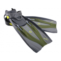 Aqualung Hotshot Adjustable Dive Fins Green Adult Small