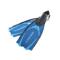 Cressi Pluma Full Foot Dive Fins Blue/Azure