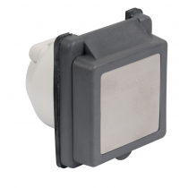 Marinco Electrical Shore Power Inlet 30A 125V Square Gray