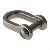 Pressed Stainless Steel Slotted Pin D Shackle 6mm 1500kg