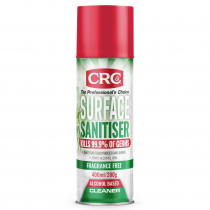 CRC Fragrance Free Surface Sanitiser Aerosol Spray 400ml