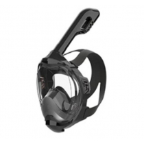 AquaMonde Full Face Snorkel Mask L/XL Black